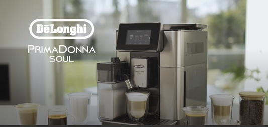 Kaffeevollautomat PrimaDonna Soul ECAM610.75.MB - Mit Kaffeekannen-Funktion Inkl. Kaffeekanne, Bean Adapt Technology, Edelstahl, Scheibenmahlwerk