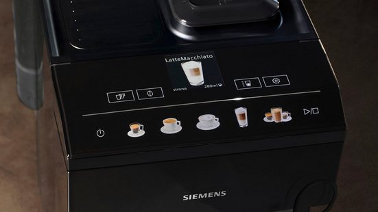 Kaffeevollautomat EQ500 classic TP513D09, viele Kaffeespezialitäten, automatische Dampfreinigung, schwarz,OneTouch-Funktion intuitives Farbdisplay